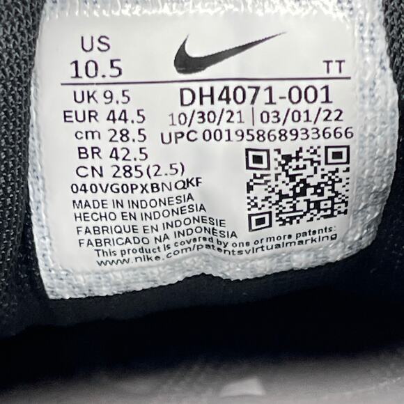 Nike Air Zoom Pegasus 39 Shoes Mens Size 10.5 Black Running Comfort Walking Gym - Picture 8 of 8